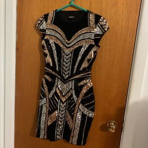 Express Sequin Bodycon dress